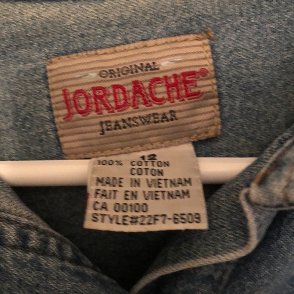 Jordache original Jean wear shirt, 100% cotton-size 12 - metal buttons - Picture 5 of 7
